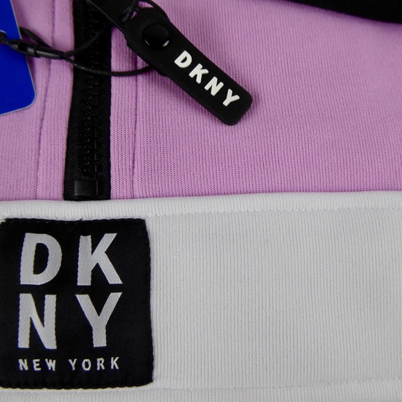 DKNY 1/2 Zip Sweater Track Jacket Donna Karan NWT - Picture 7 of 8